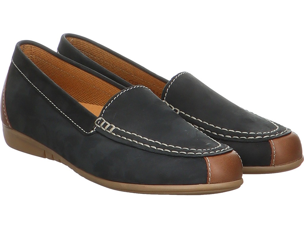 GABOR Freizeit Schnürer blau Gabor Fashion Mokassin 24.260.16 Blau