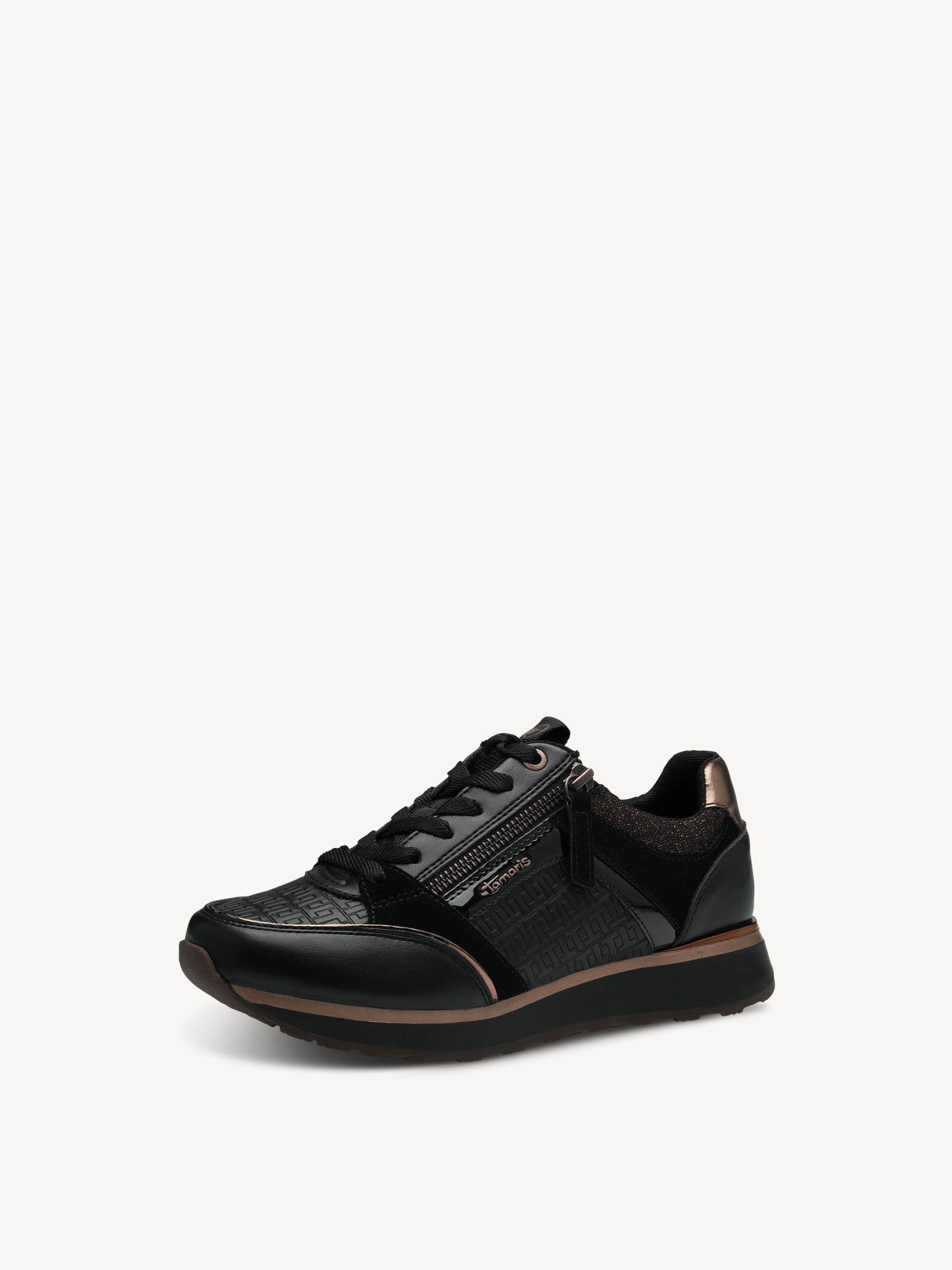 Basket en cuir - noir
