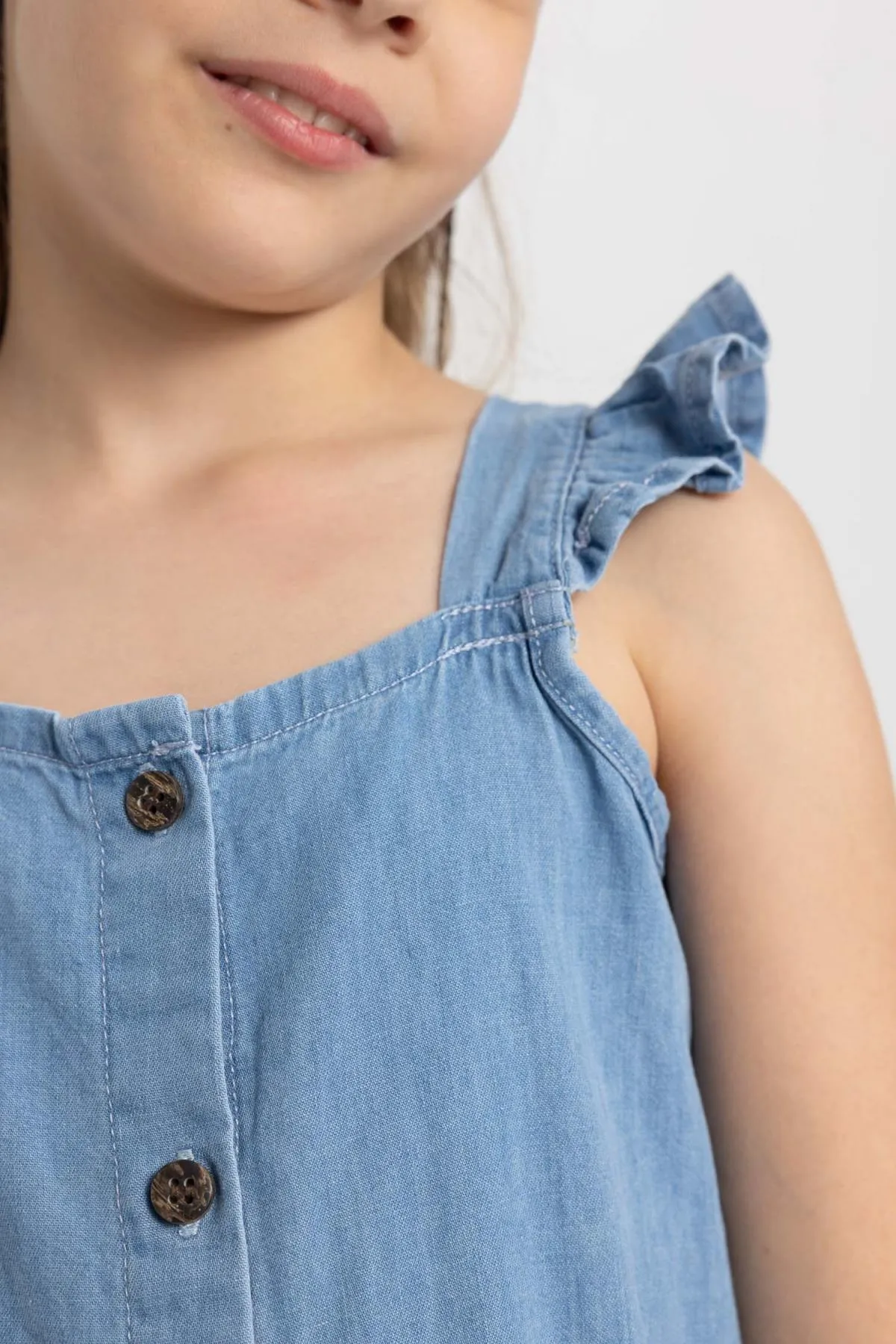 DeFacto  Ärmelloses Jeanskleid mit Relax-Fit für Mädchen X9991a622sm