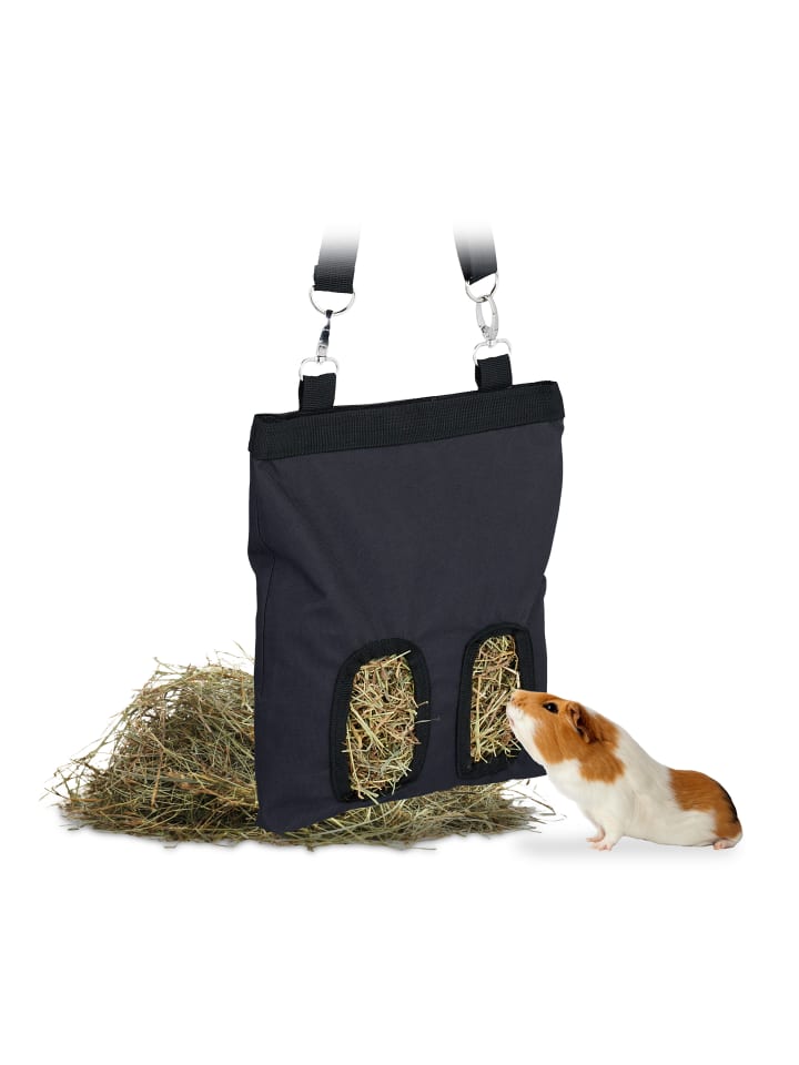 relaxdays Heutasche in Schwarz - (B)25 x (H)31 cm günstig kaufen onesize
