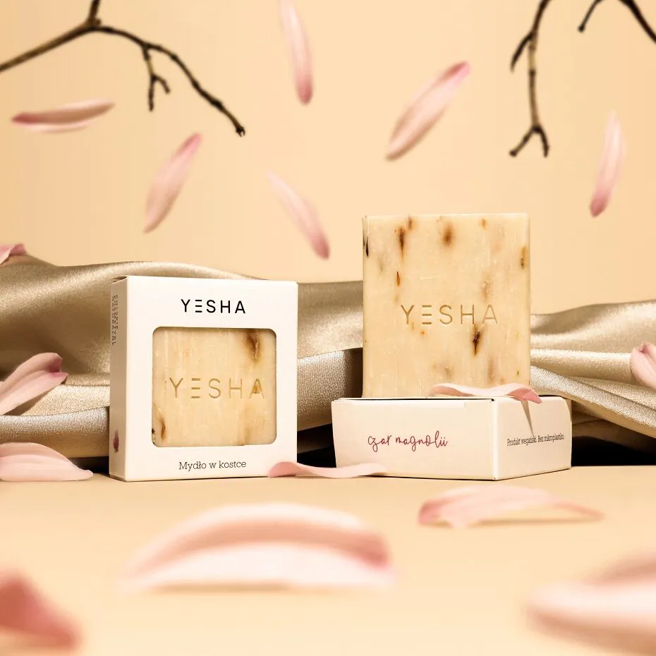 Yesha čvrsti sapun s motivom magnolije