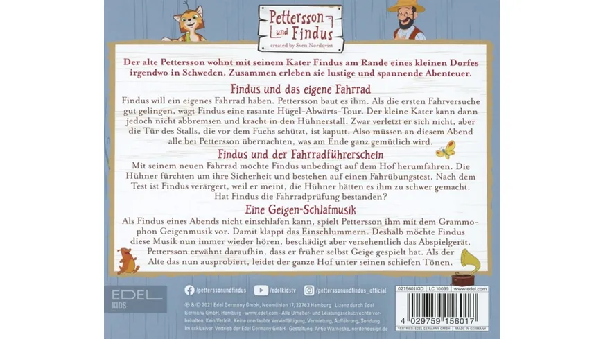 Folge 10:Findus und das eigene Fahrrad Pettersson und Findus