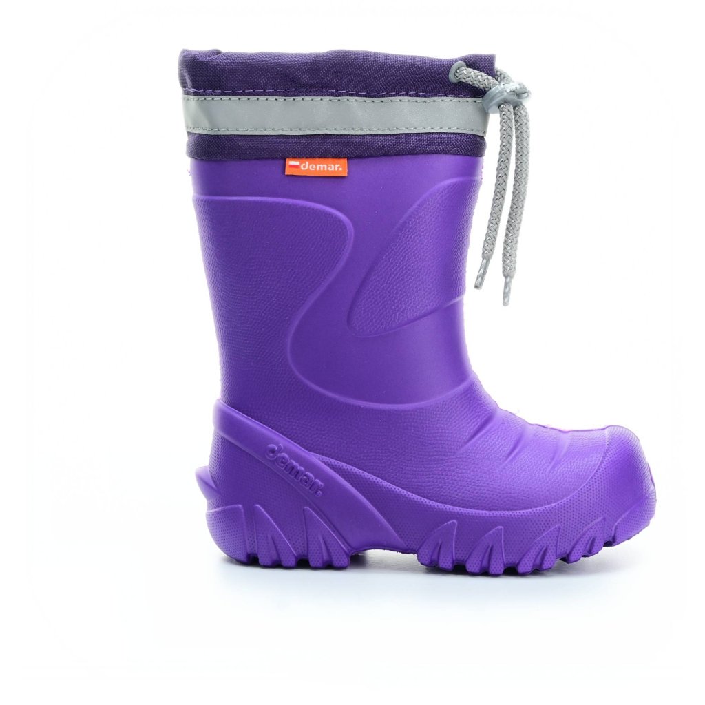 Demar Mammut Lila mit Wollfutter Gummistiefel
