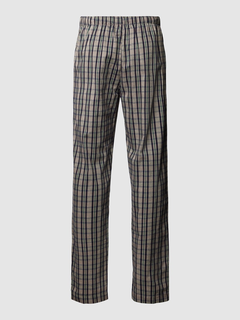 Pyjama-Hose mit Streifenmuster Modell 'Cozy Comfort' in beige