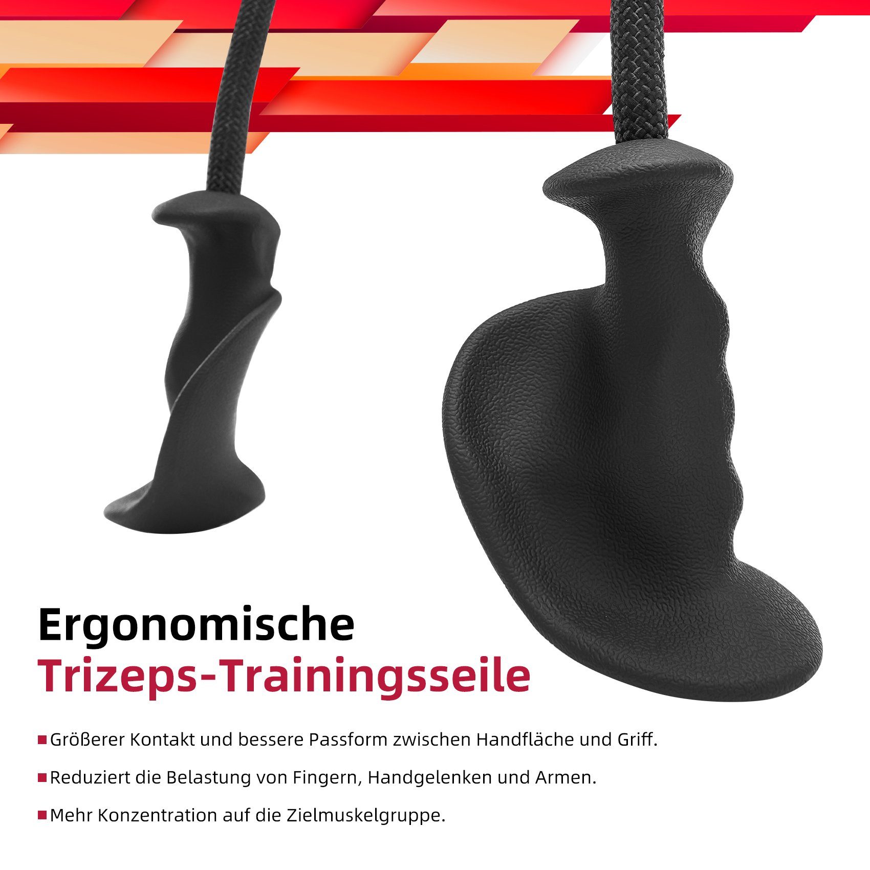 JASPORT Kraftstation JAS-ER02, ergonomisch geformt, Hautfreundlichkeit, Schweiß- und Rutschfestigkeit