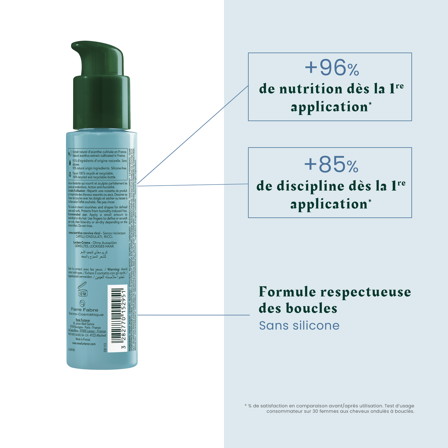 René Furterer Velouté nutri-activateur de boucles Sublime Curl - Cheveux bouclés - 100 ml
