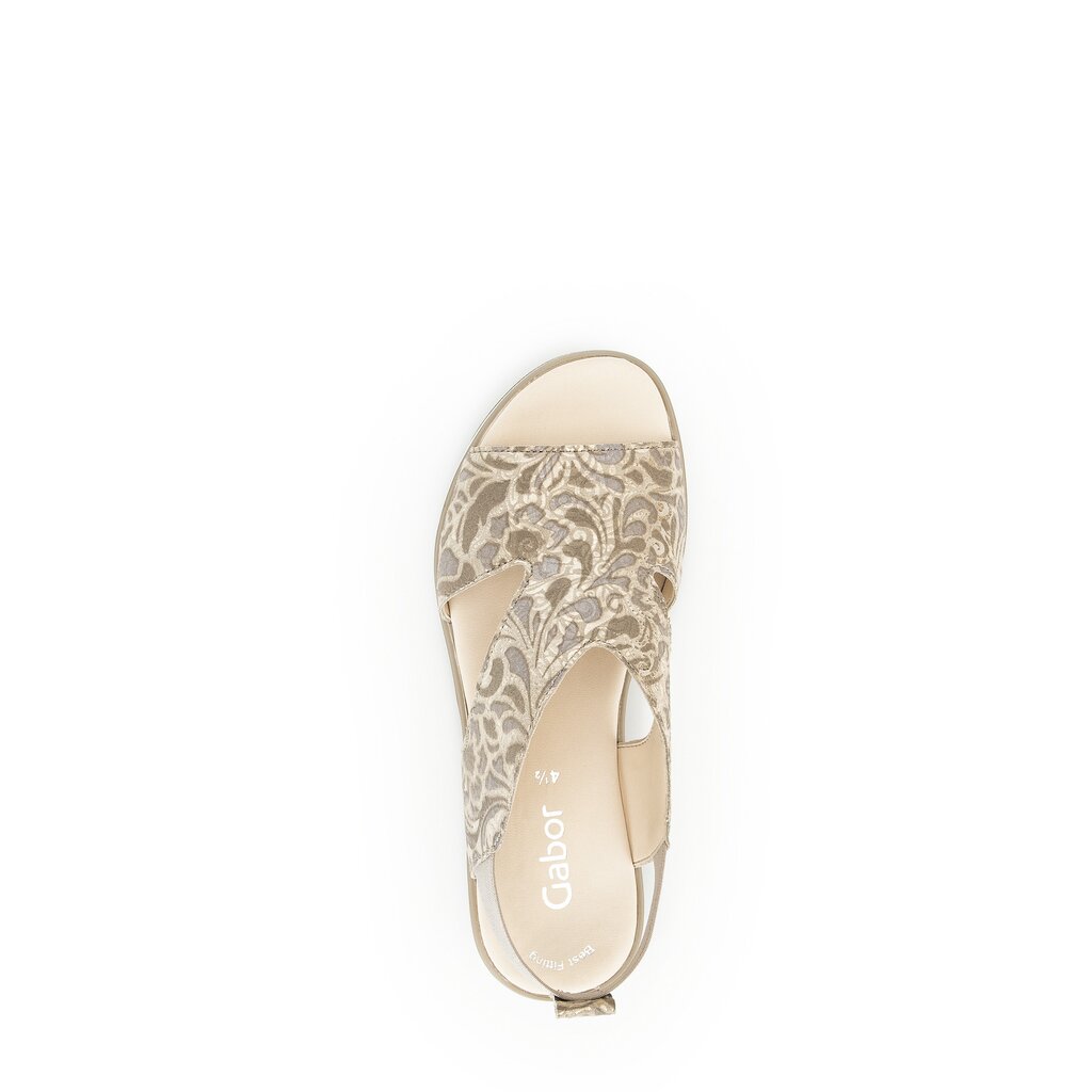 Gabor fashion Plateau Sandale grau