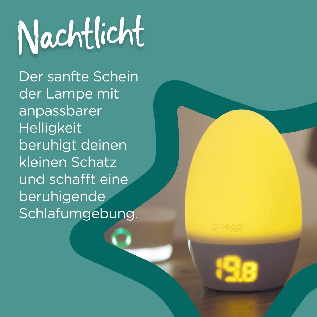 Raumthermometer und Nachtlicht, 1 St