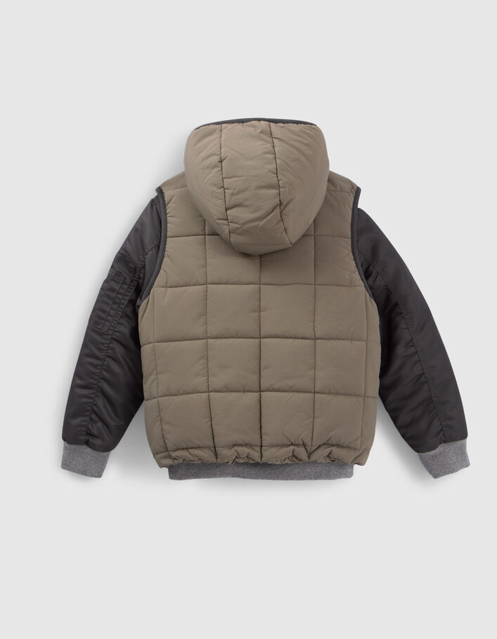 Bomber 3-en-1 camel et doudoune sans manches garçon