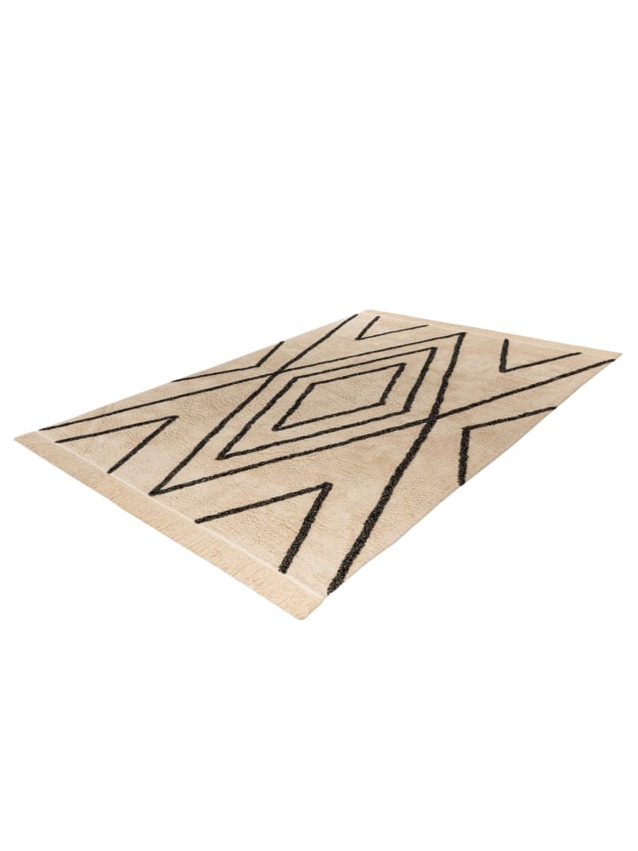 Kayoom Teppich Kessiah in Creme / Schwarz günstig kaufen