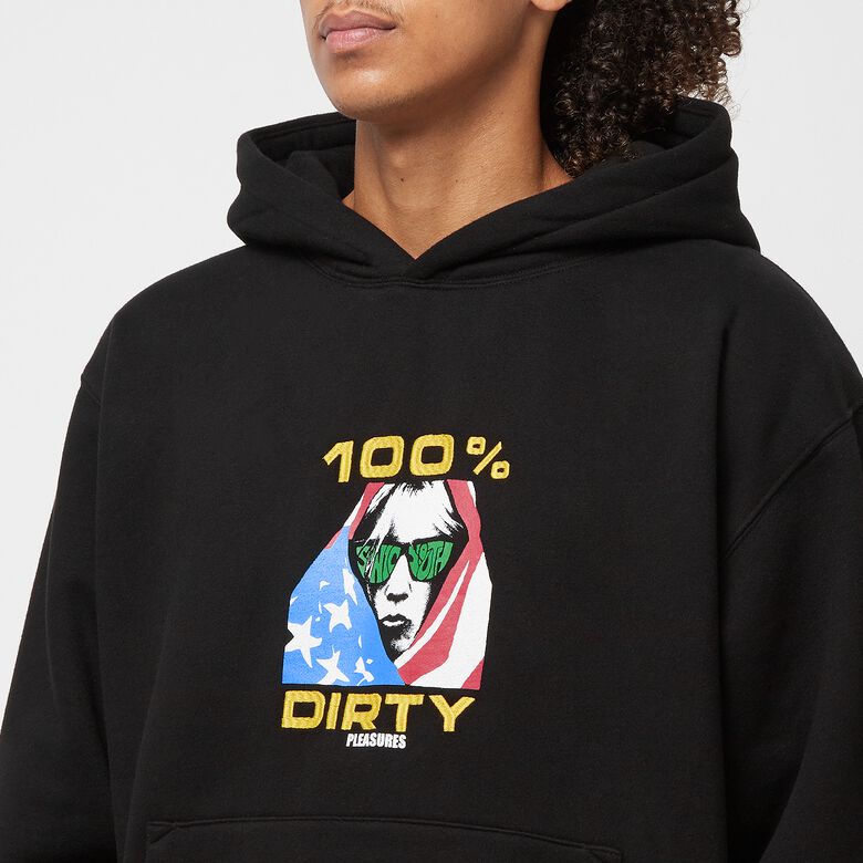 Pleasures Dirty Hoodie Black