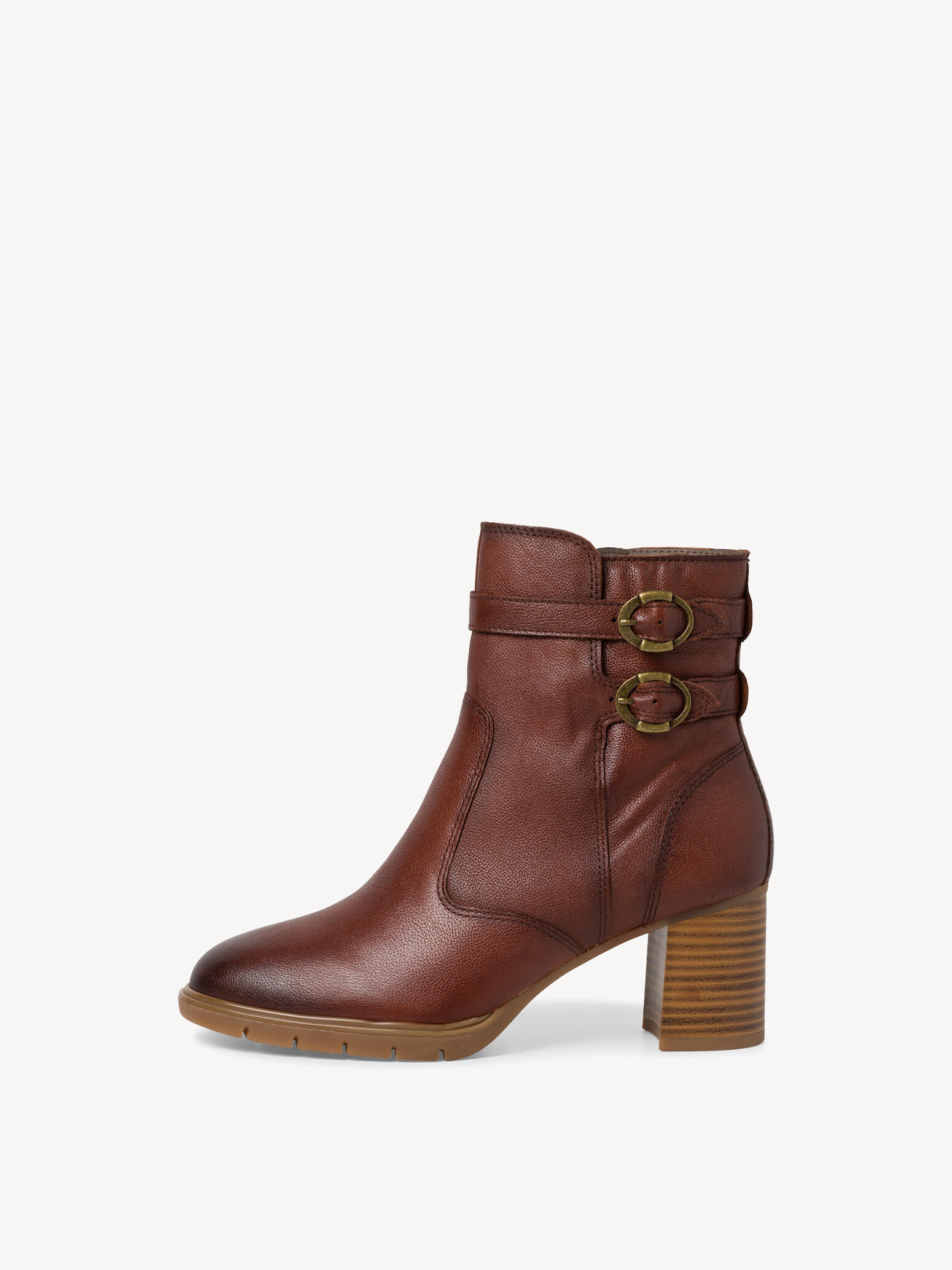 Bottine en cuir - marron
