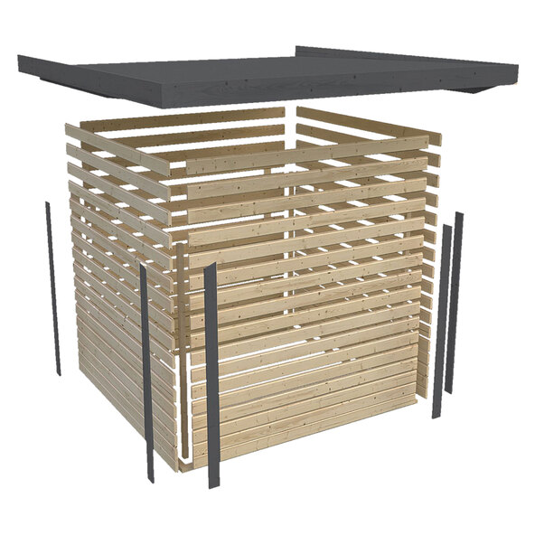 Hybrid Gartenhaus Modern X Ohne Anbaudach