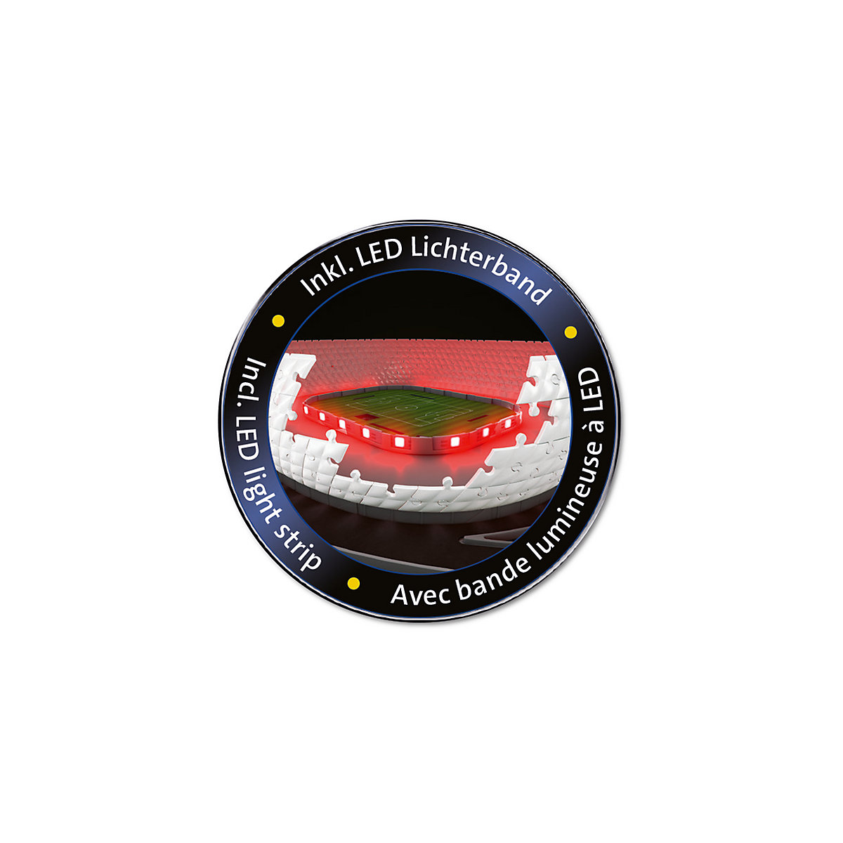 3D-Puzzle Night mit LED, B46cm, 216 Teile, Allianz Arena bei Nacht