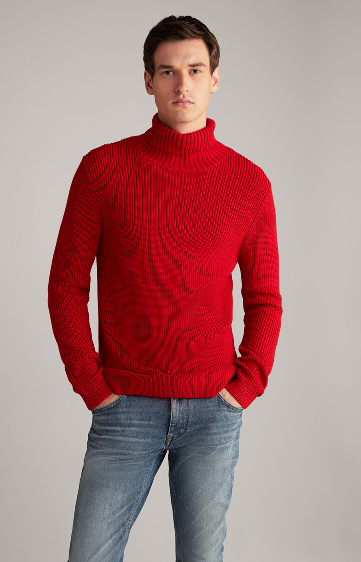 Rollkragenpullover Orlin in Rot