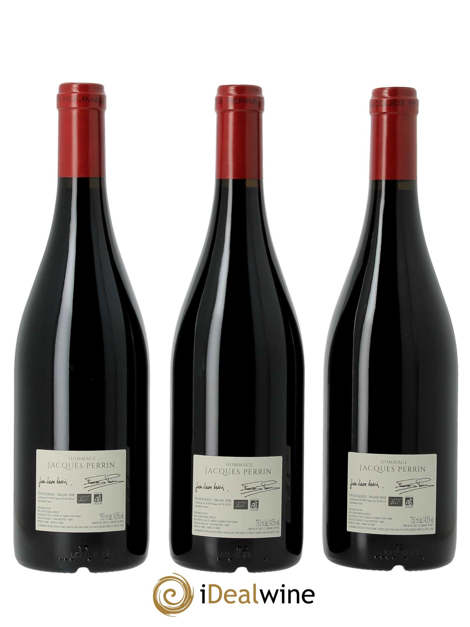 Châteauneuf-du-Pape Château de Château de Beaucastel Hommage à Jacques Perrin Famille Perrin (CBO à partir de 3 BTS) 2021 - Lot de 1 Bouteille