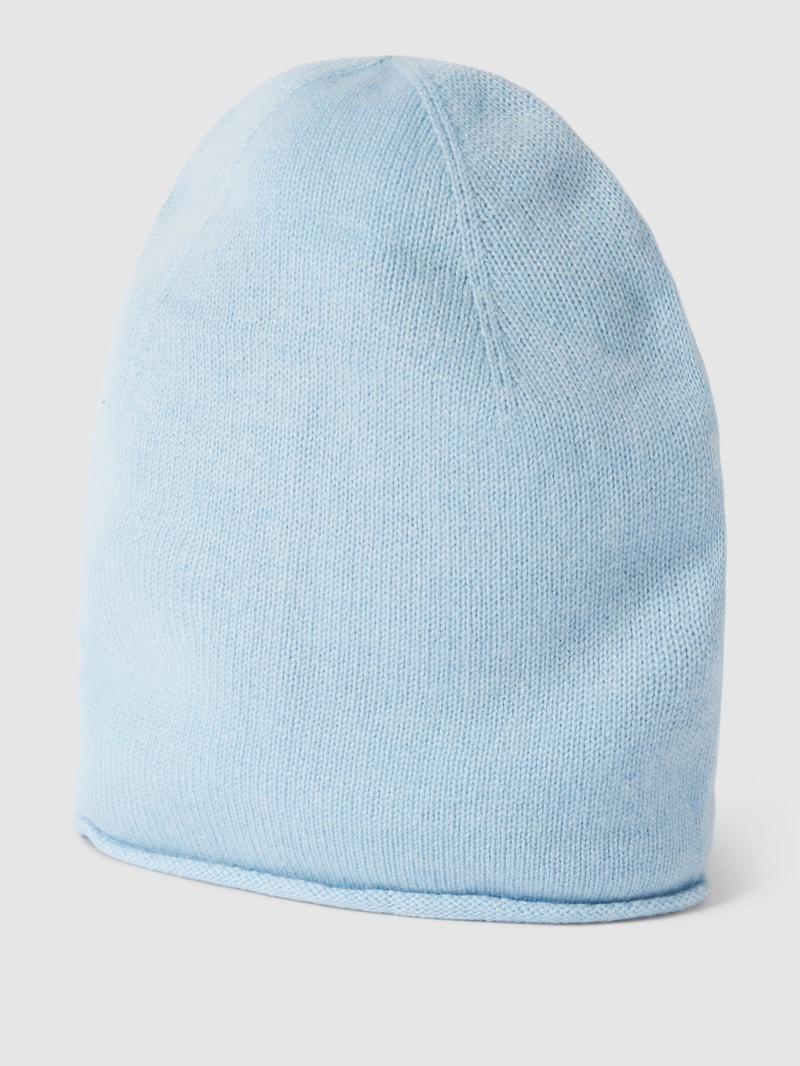 Strickmütze aus Kaschmir in bleu