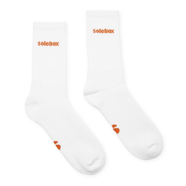 solebox Logo Socks white/orange