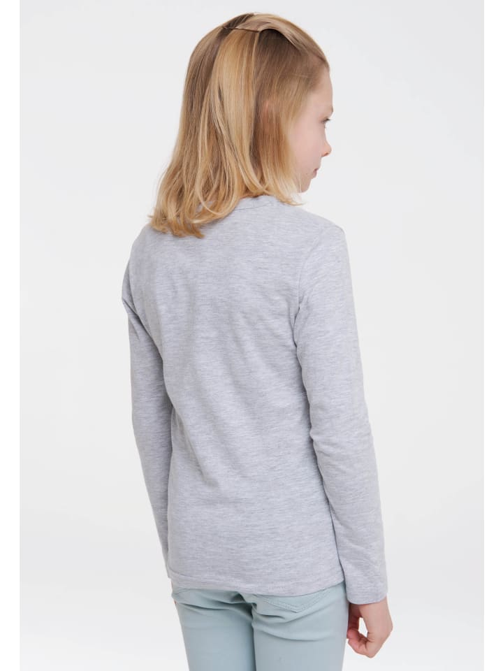 Logoshirt Langarmshirt Sendung mit der Maus - Maus & Elefant in grau-meliert günstig kaufen