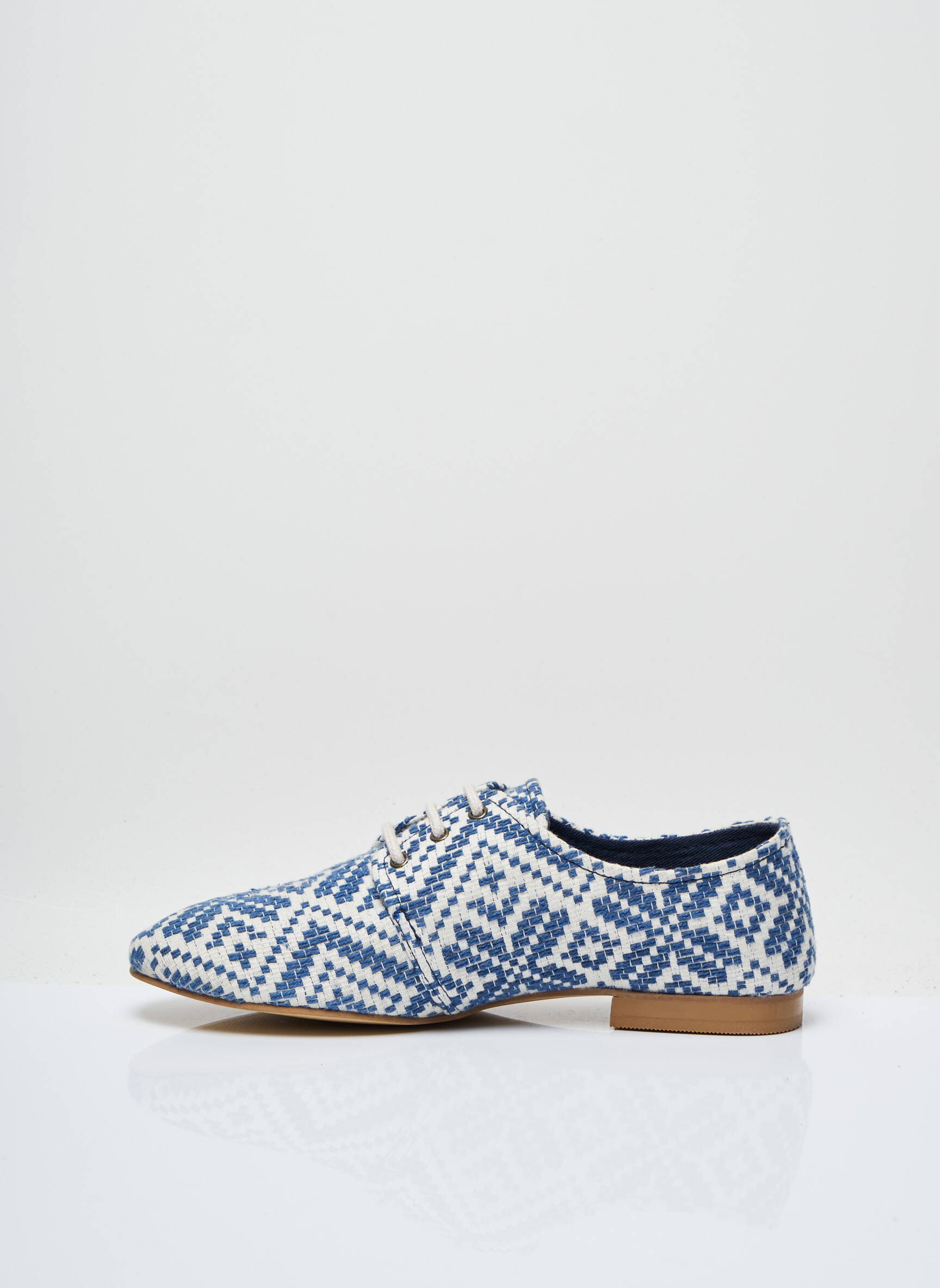 Benetton Derby Femme couleur bleu