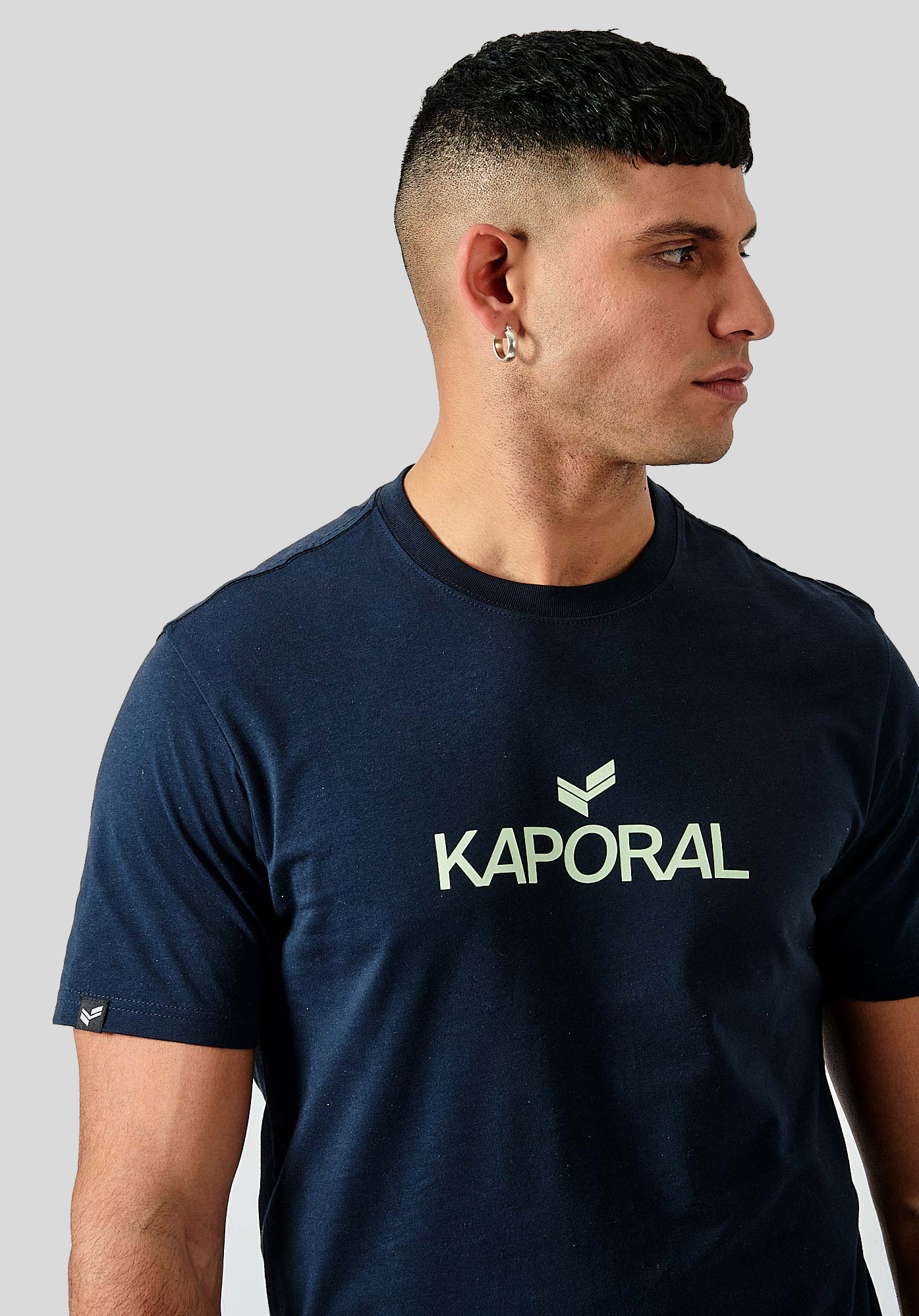 LERES  T-shirt bleu Homme en 100% coton bio