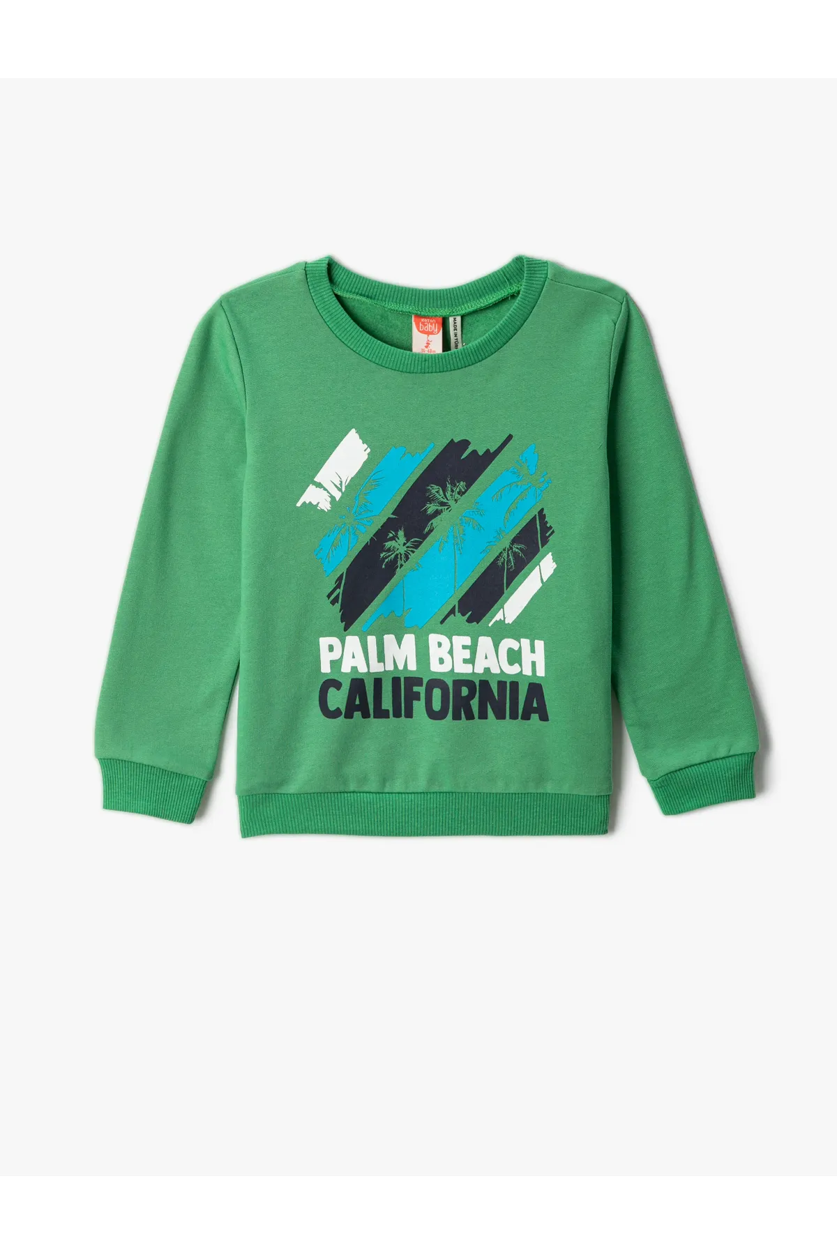 Koton  Bedrucktes Sweatshirt mit langen Ärmeln und Rundhalsausschnitt