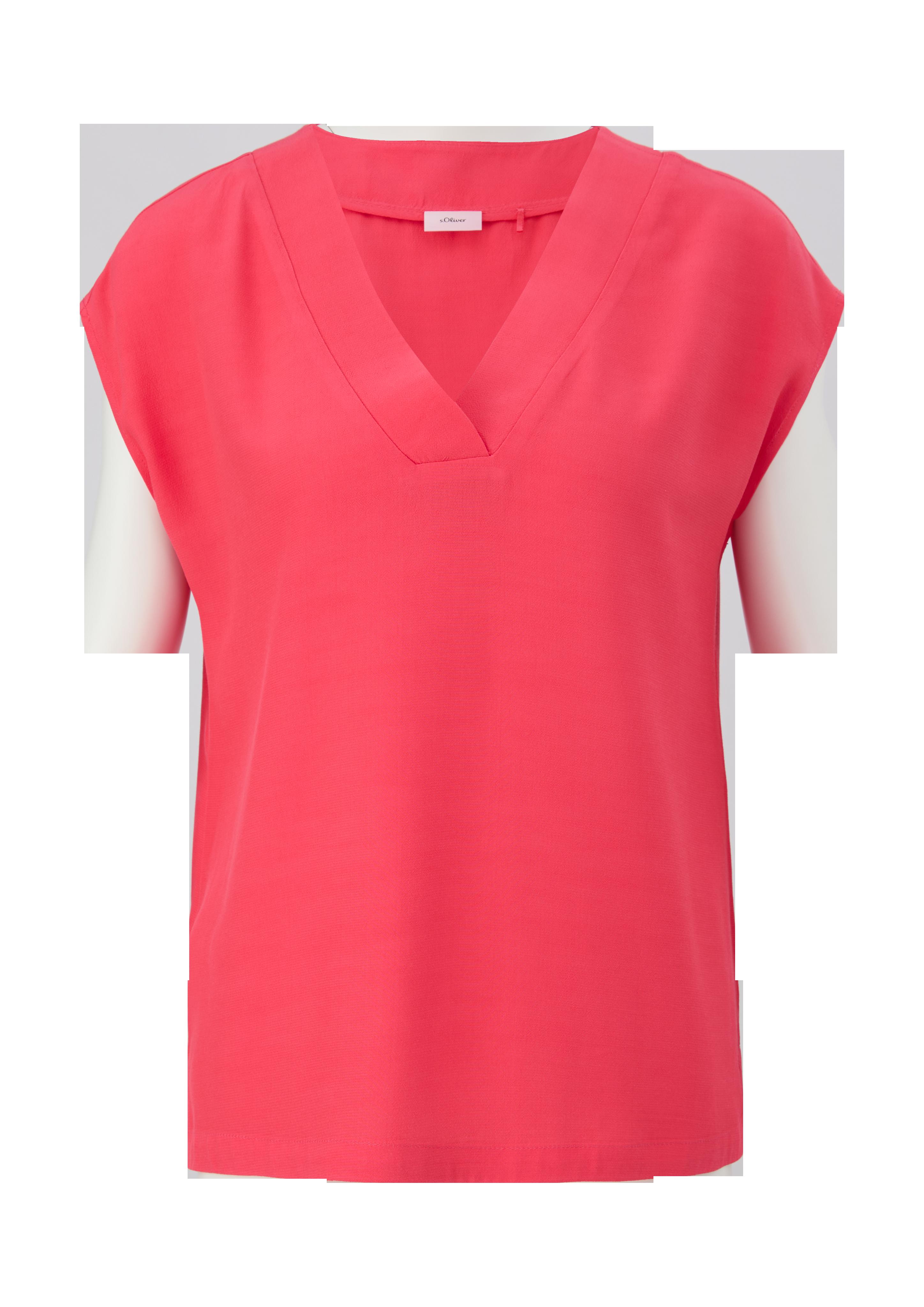 Viskosebluse mit V-Ausschnitt  2130213-4515