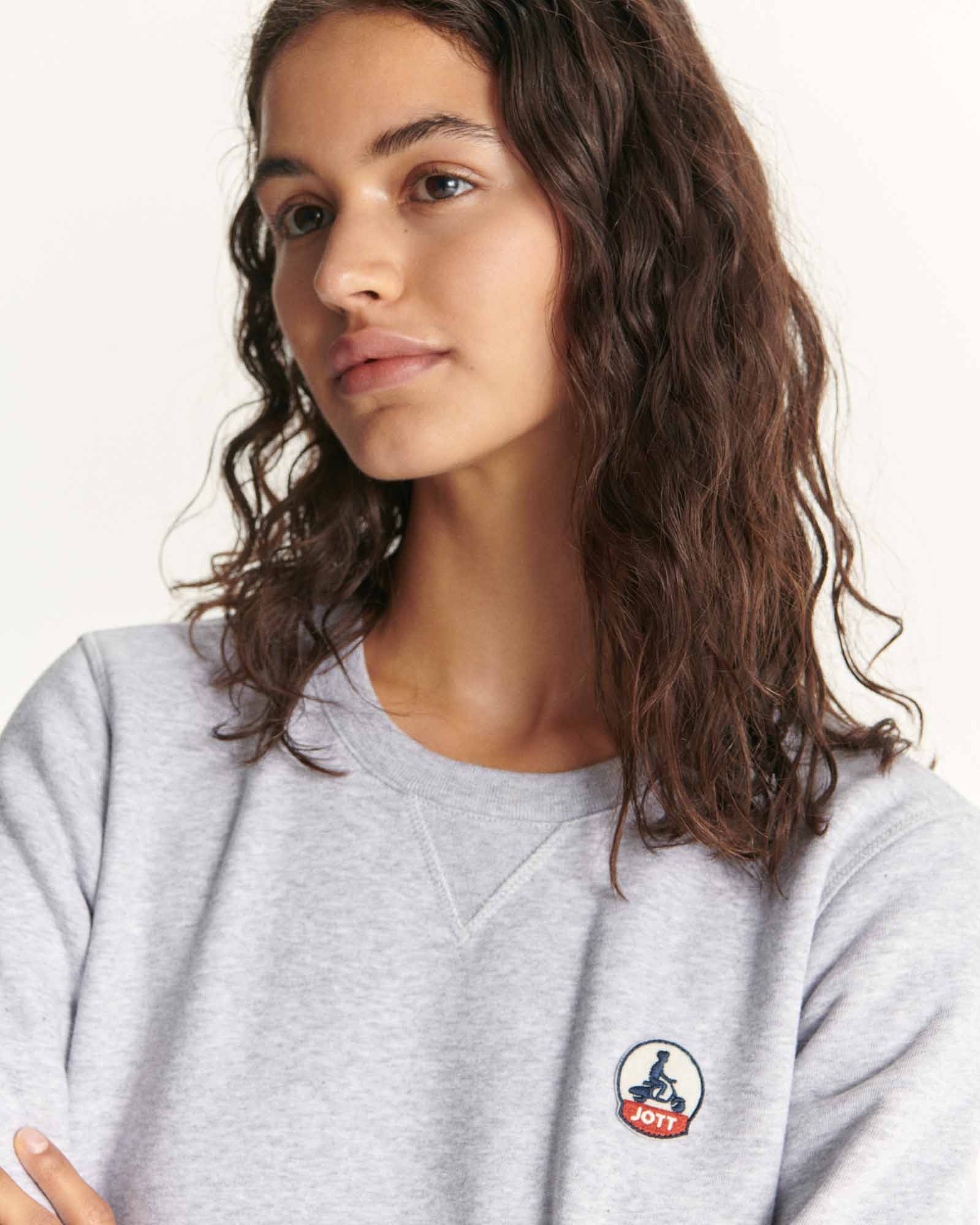 Sweat en coton biologique Gris chiné Elvas