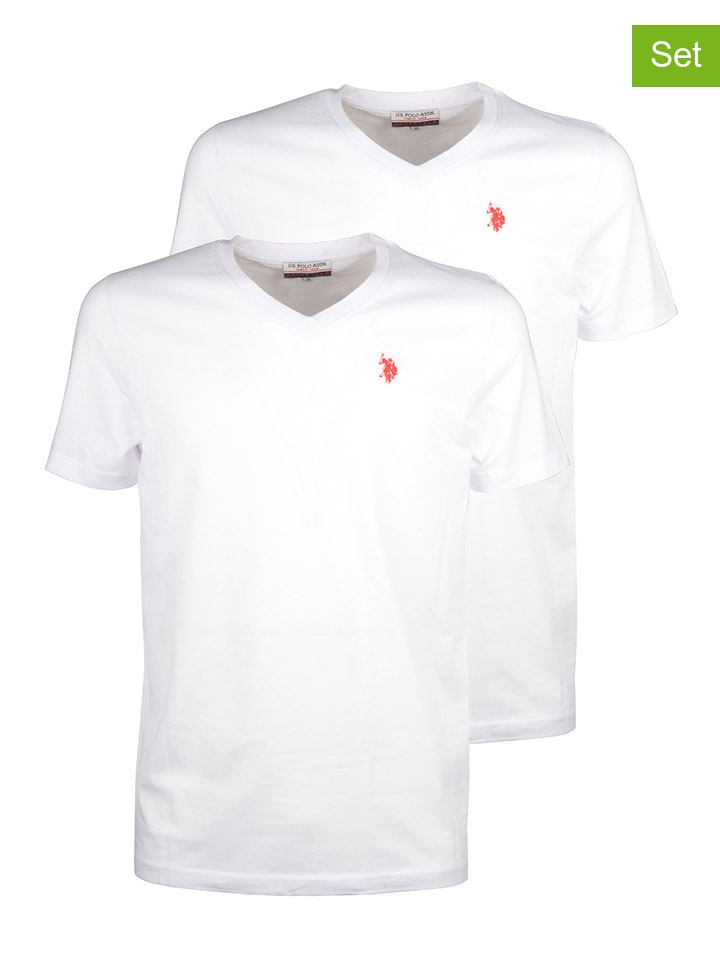 U.S. Polo Assn. 2er-Set: Shirts in Weiß günstig kaufen