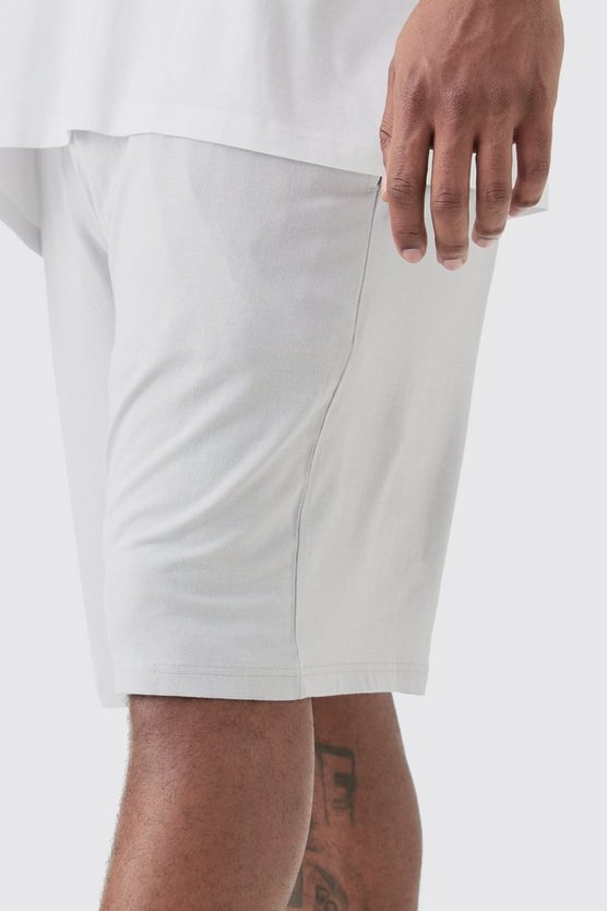 Plus Premium Loungewear-Shorts mit elastischem Bund