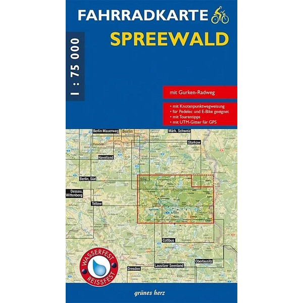 FAHRRADKARTE SPREEWALD 1:75 000 - Fahrradkarte