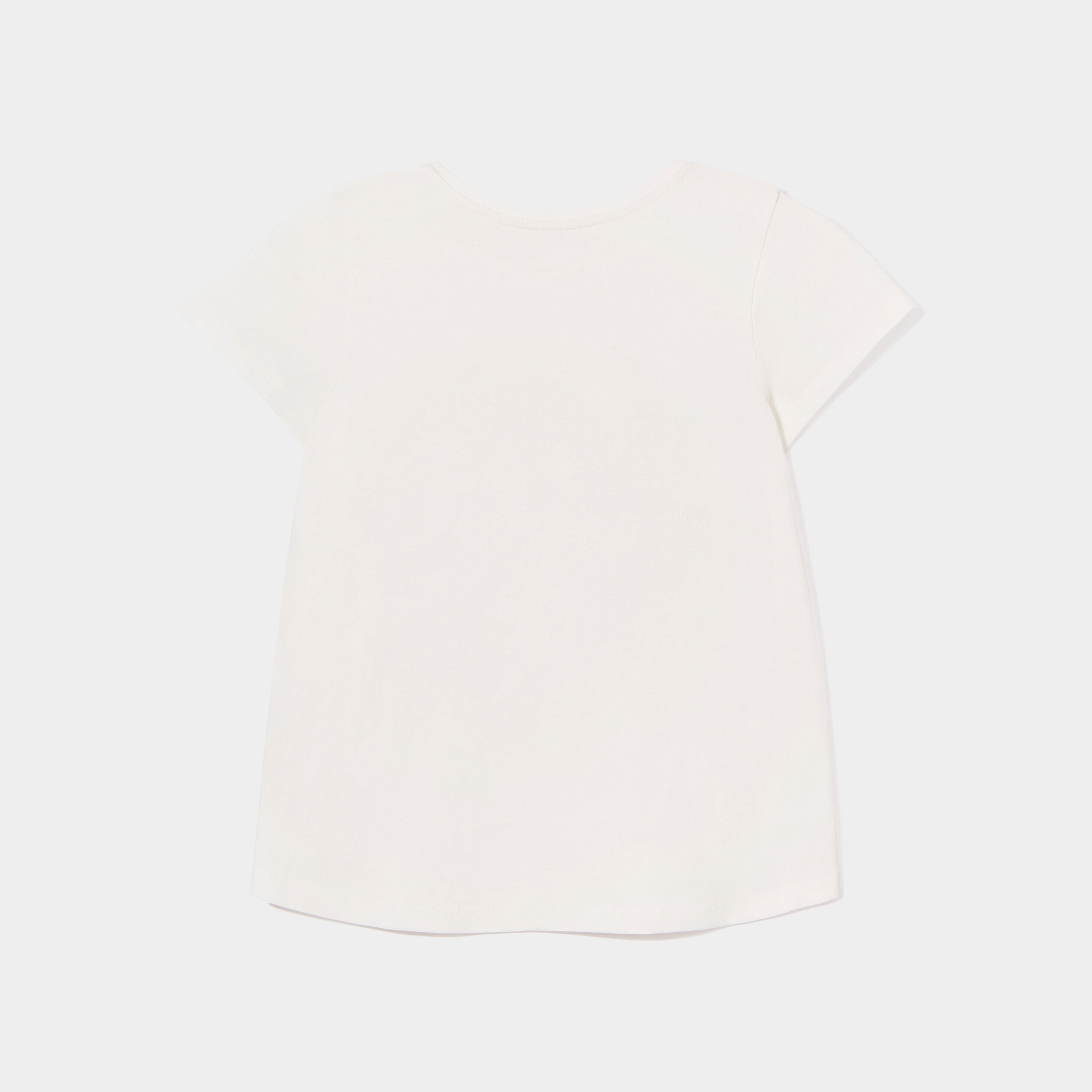 T-shirt manches courtes Creeks blanc fille | La Halle