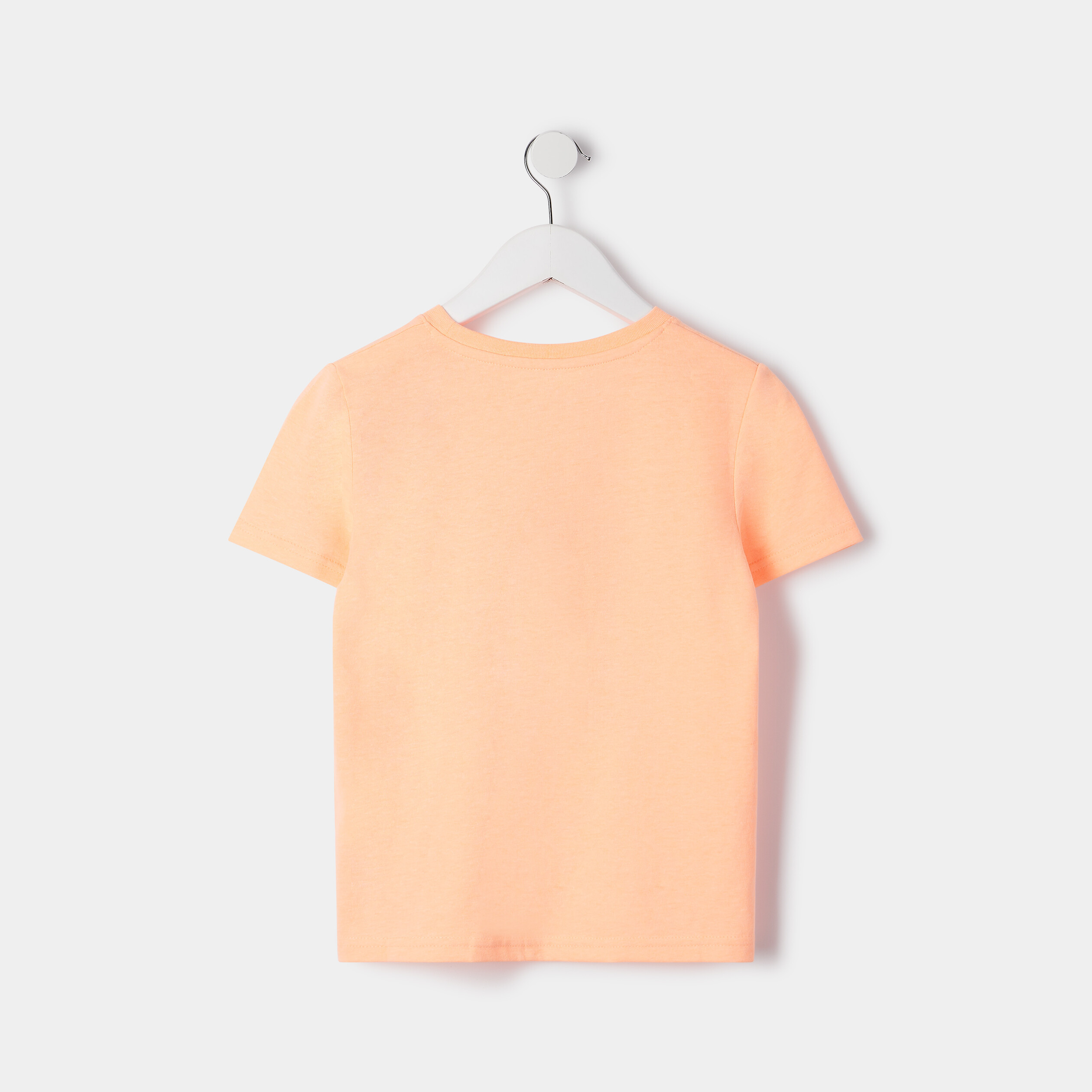 T-shirt manches courtes orange fluo garçon | La Halle