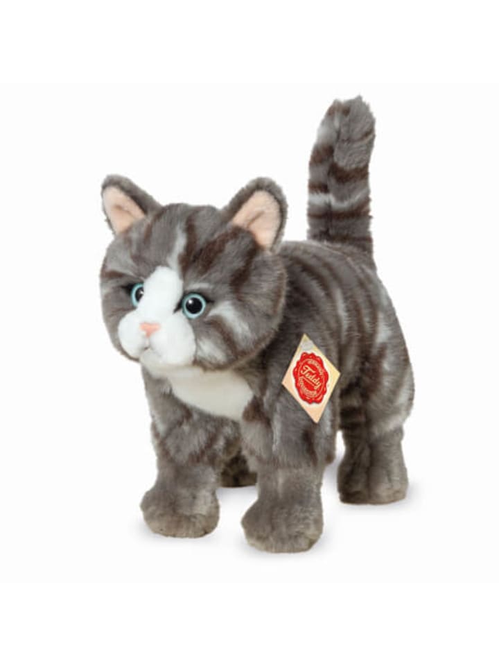 Teddy Hermann Kuscheltier Katze stehend, grau, 20 cm, ab 0 Jahre günstig kaufen onesize
