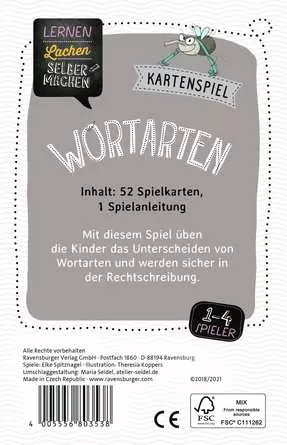 Wortarten - Kartenspiel ab 8 Jahren