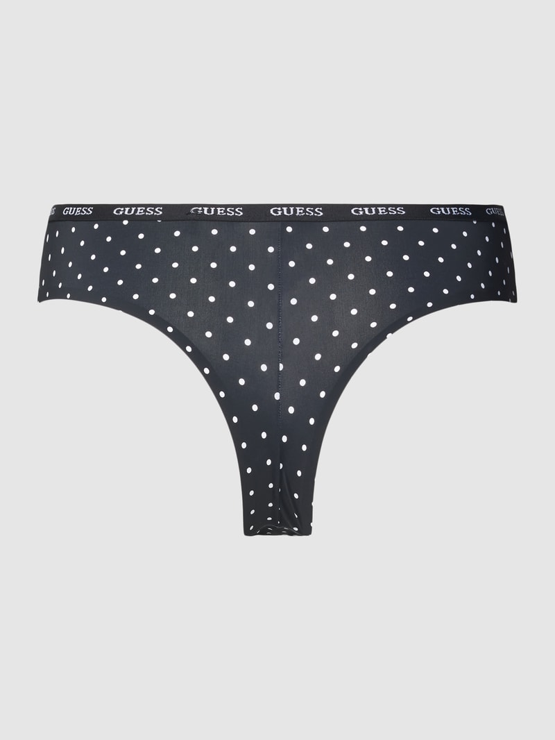 String mit Allover-Muster Modell 'DARCEY' in beige