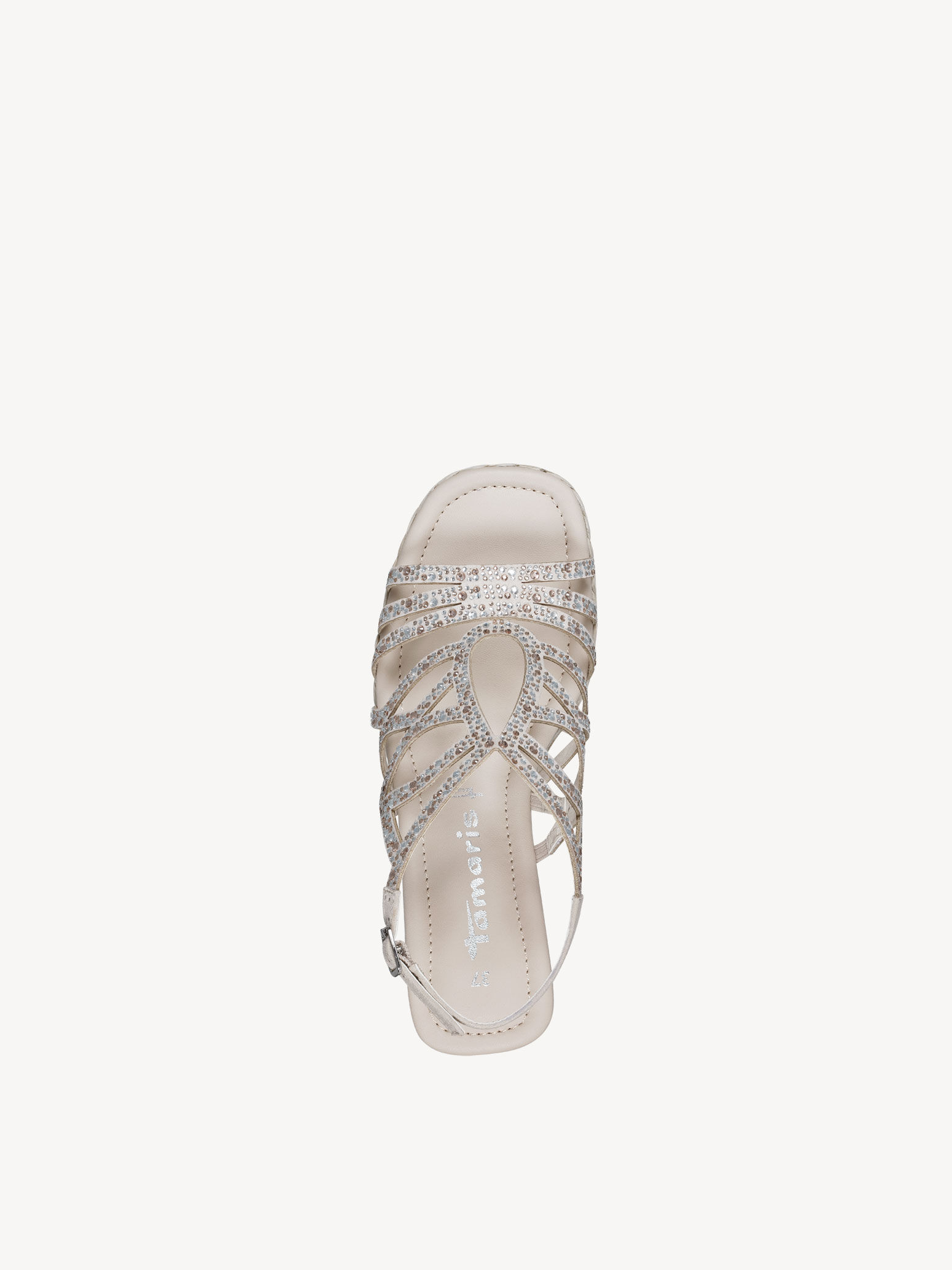 Sandale à talon - beige