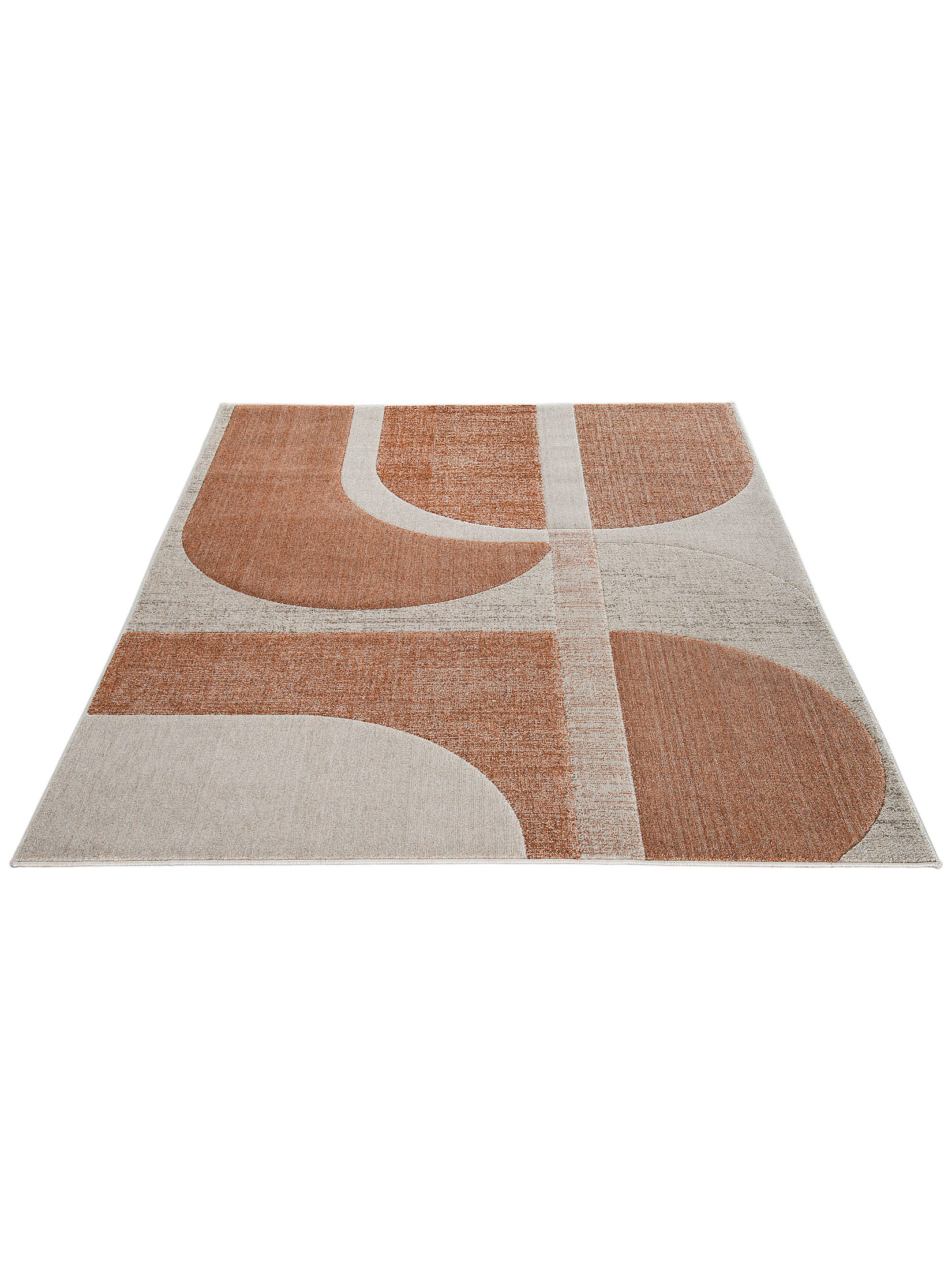 Rockledge Moderner Teppich, Rost-Grau