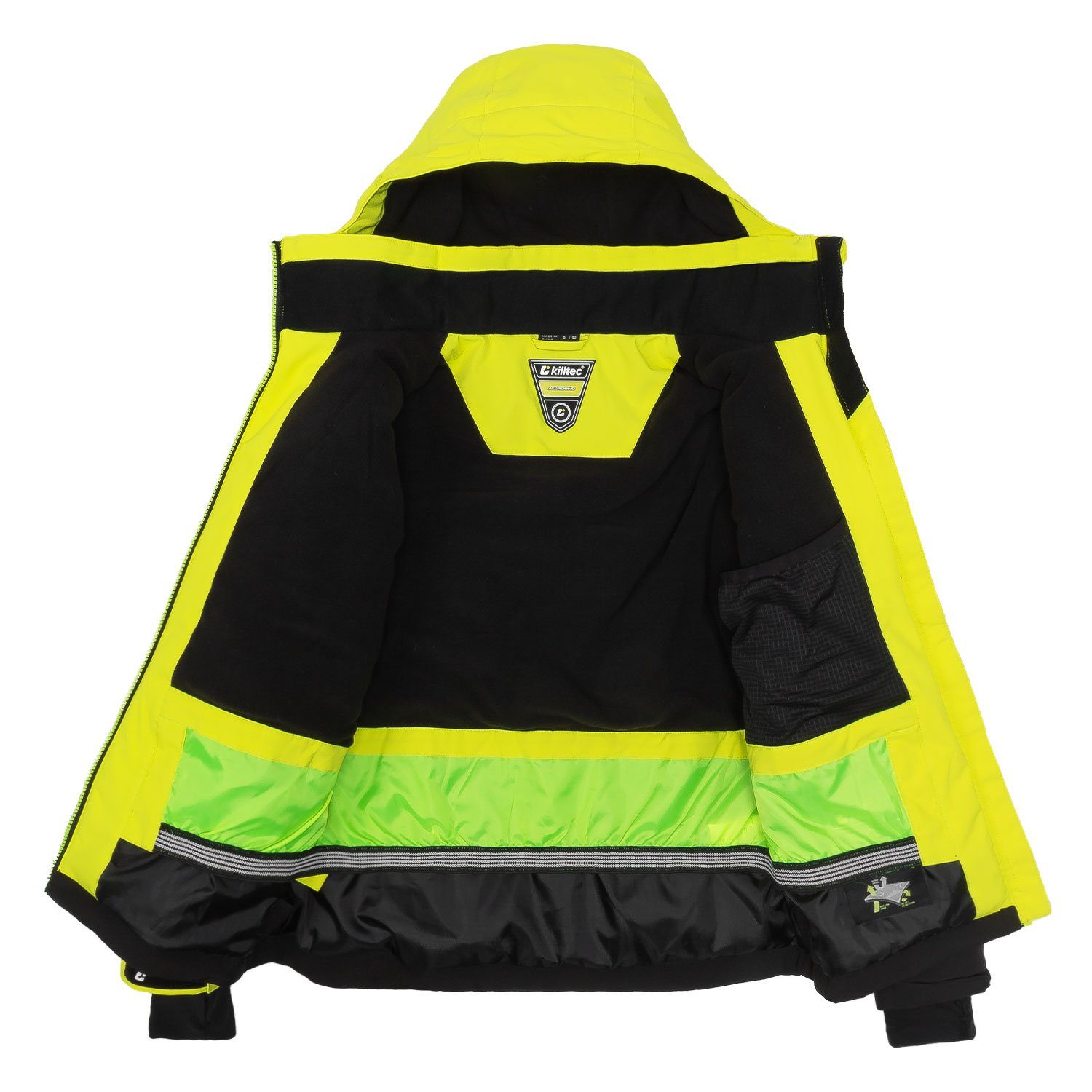 Killtec Skianzug Jungen Kinder Skijacke limette + Skihose grau