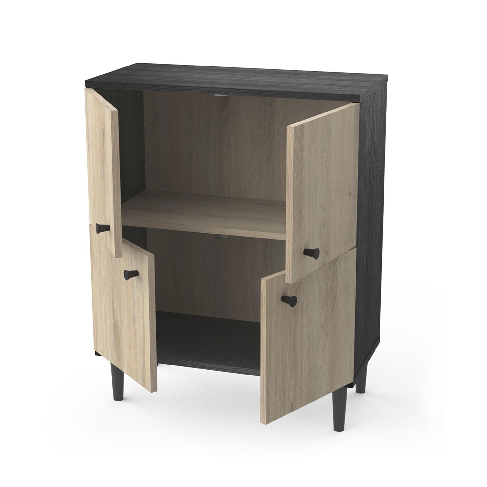 Buffet HAMFIELD 4 portes – 2 coloris