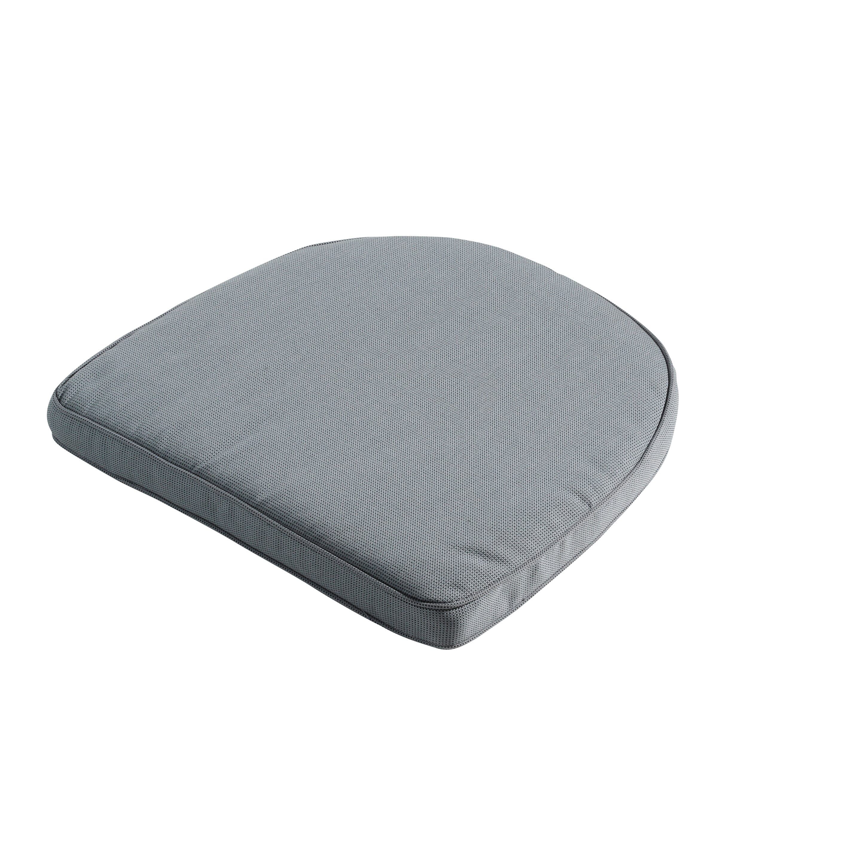 Madison Rib Grey 48x48 Sitzkissen