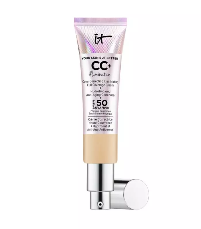 Your Skin But Better™ Cc+ Cream Illumination Crème Correctrice Illuminatrice Haute Couvrance + Sérum Hydratant Anti-Âge SPF 50+