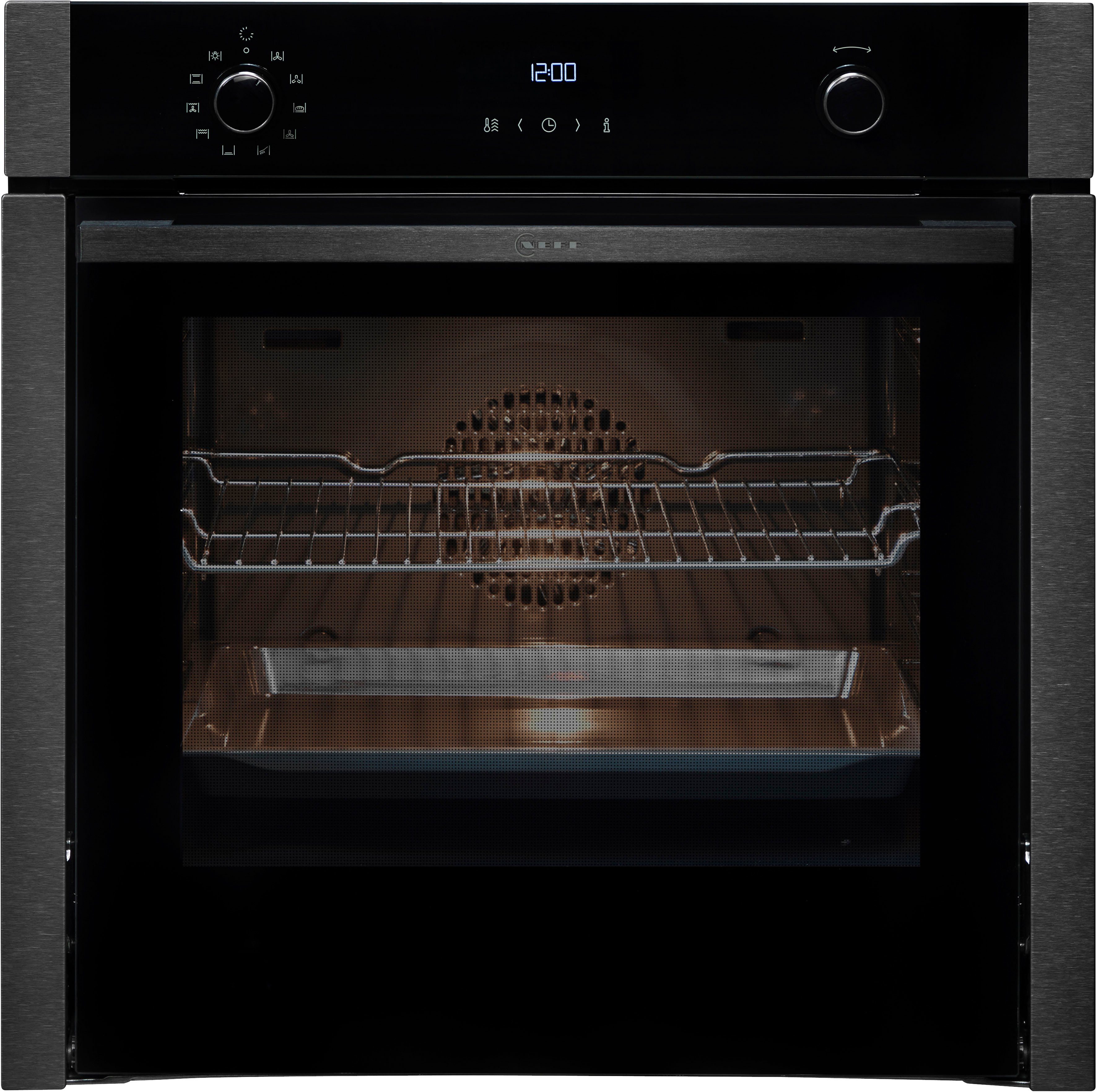 NEFF Backofen B5ACH7AG1, Pyrolyse-Selbstreinigung, voll versenkbare Ofentür dank Slide & Hide®