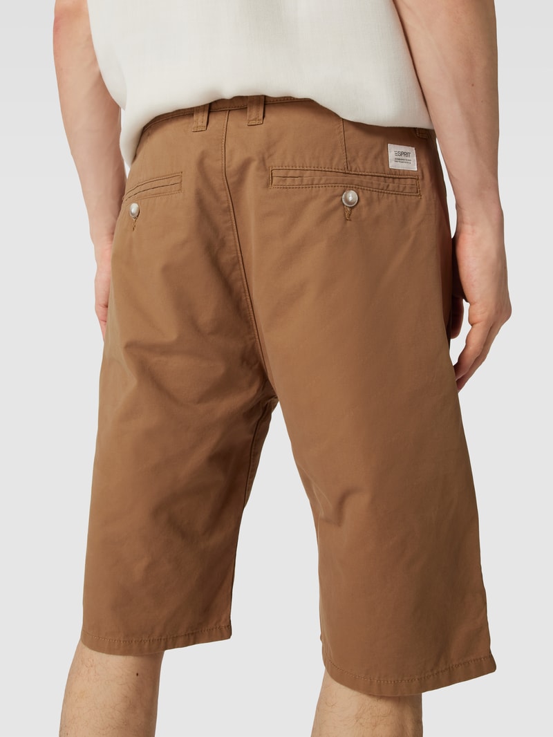 Bermudas mit seitlichen Eingrifftaschen Modell 'SUS' in camel
