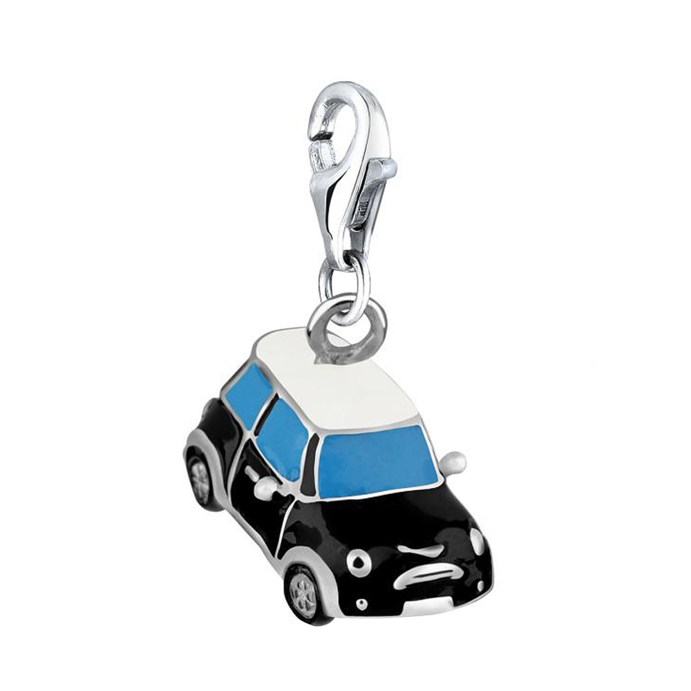 Nenalina Nenalina Amulette Femmes Mini Cooper Pendentif voiture avec émail en argent sterl Pendentif