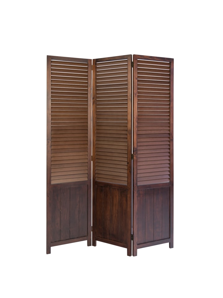 Homestyle4u 3-tlg. Paravent in Braun 120x170 günstig kaufen onesize