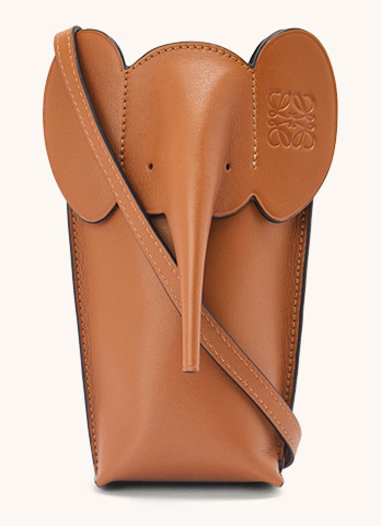 Geantă LOEWE Elephant Pocket din piele de vițel
