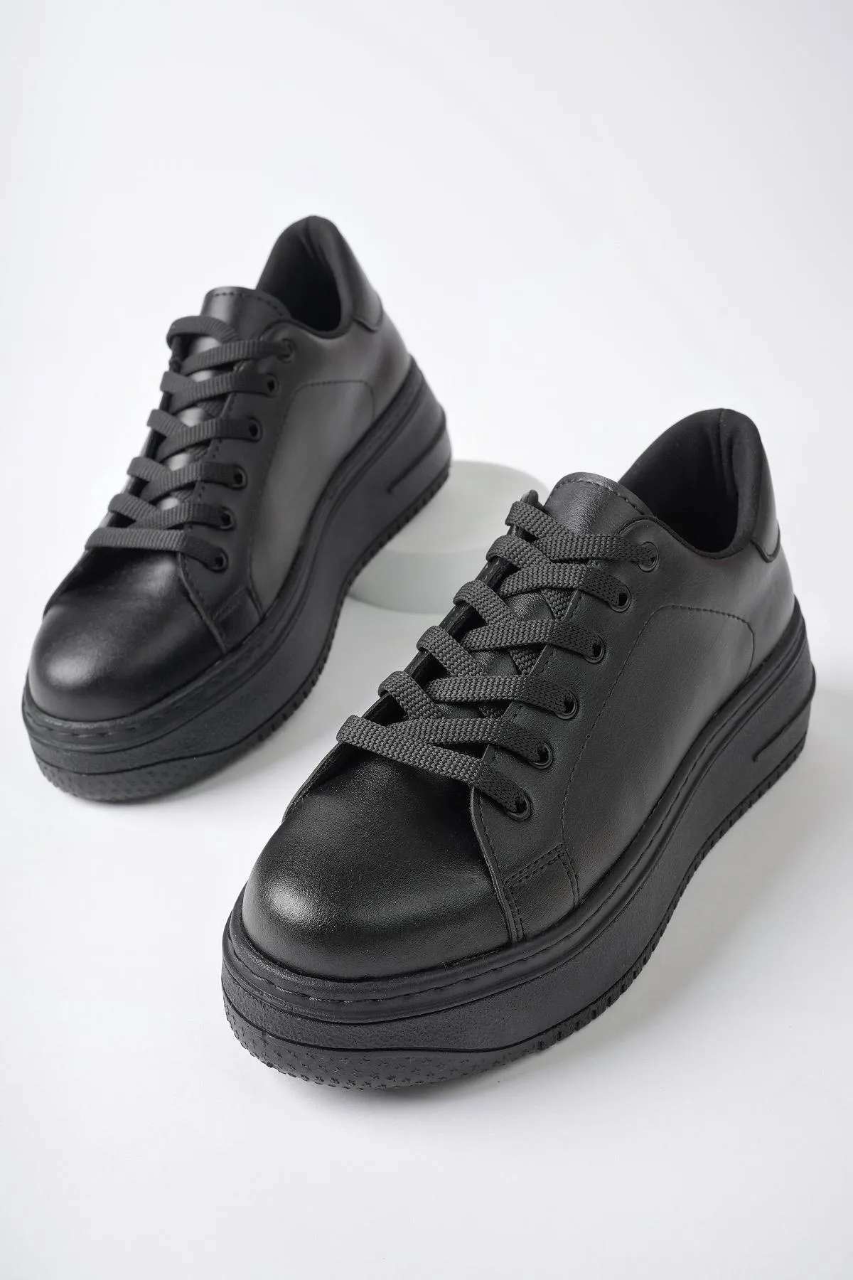MUGGO  Samba garantierte Damen-Sneaker-Sportschuhe mit hoher Sohle zum Schnüren