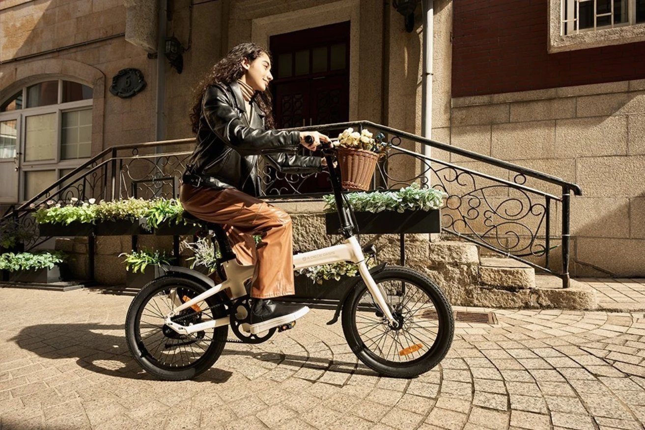 ADO E-Bike Air 20 Elektrofahrrad, bike,klapprad Riemenantrieb,Citybike,20 zoll, 1 Gang, Automatikschaltung, Hintermotor, 345,00 Wh Akku, ebike Damen/Herren, Leicht