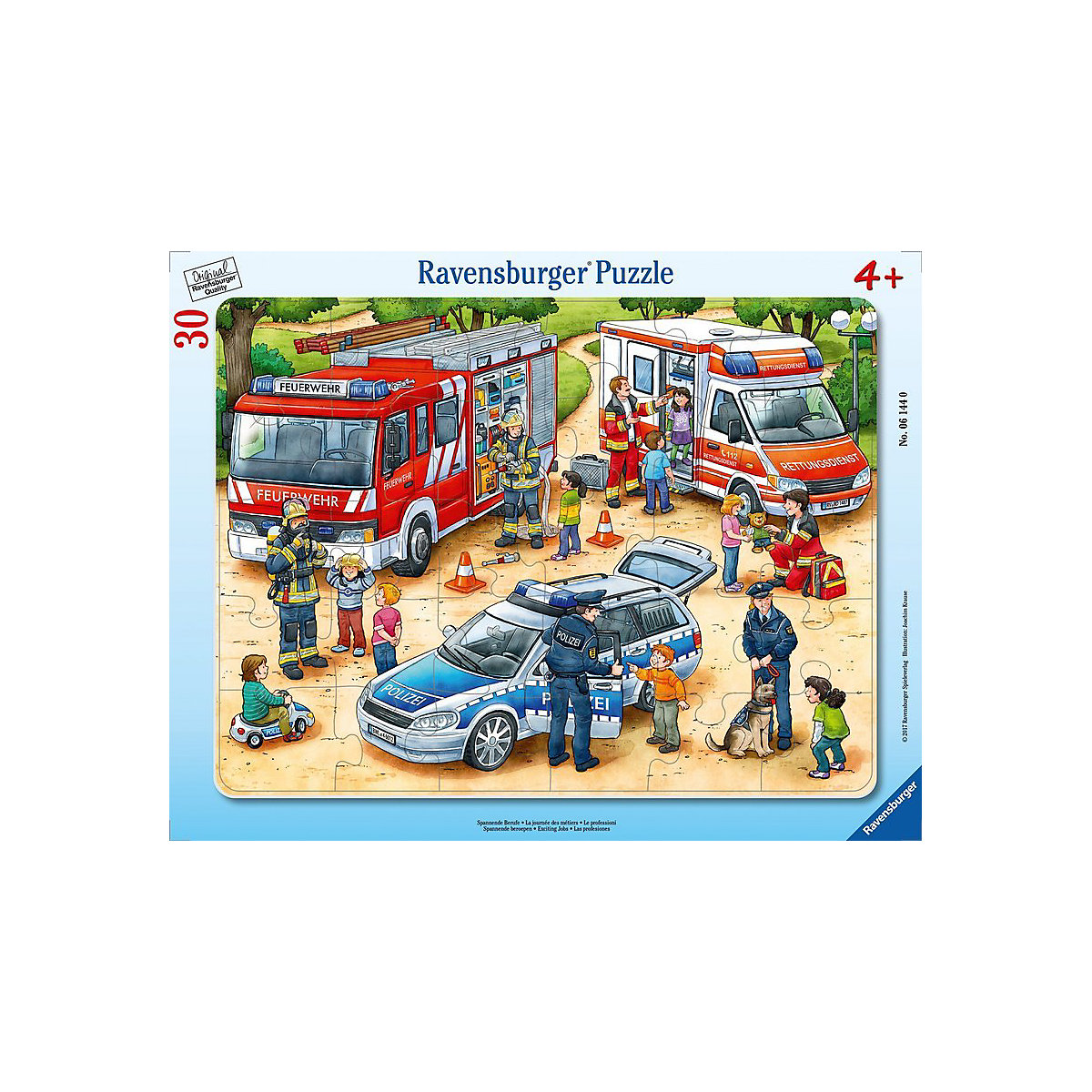 Rahmen-Puzzle, 30 Teile, 32,5x24,5 cm, Spannende Berufe